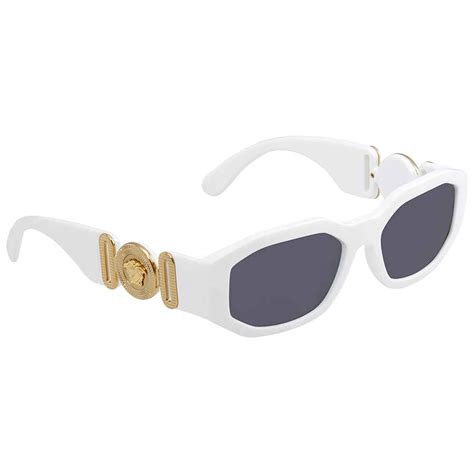 versace white leather sunglasses